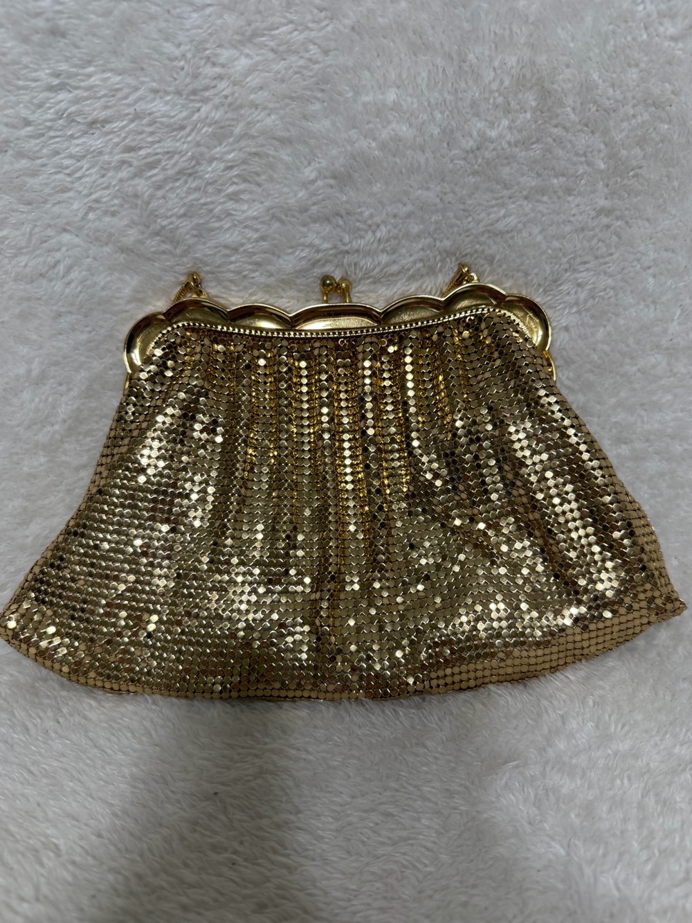 Whiting and Davis Gold Mini Handbag Vintage - Picture 6 of 11